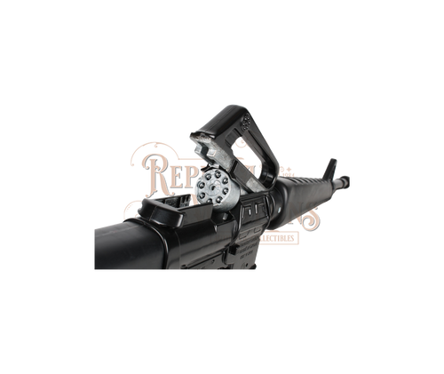 M16 Assault Rifle Diecast Metal - 8-Shot - 72 cm - All Black with Box