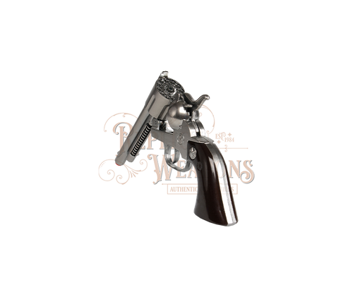 Diecast Peacemaker Western Colt SAA 6 mm - 12-Shot - Black/Nickel