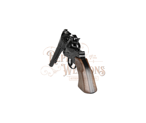 Cowboy Revolver - Diecast Colt Navy 1851 - 12-Shots - Brown/Black with Box