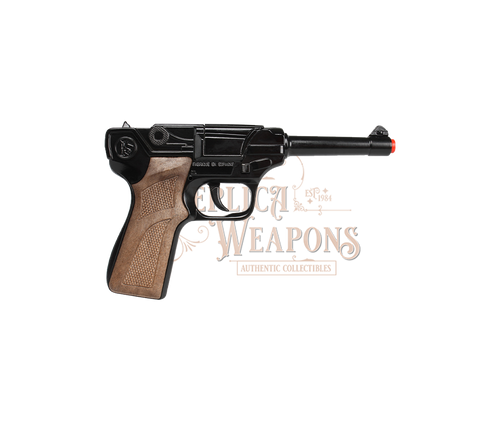 Police Luger Pistol 8-Shot, Black, Box