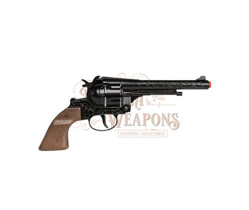 Cowboy Revolver - Diecast Colt Navy 1851 - 12-Shots - Brown/Black with Box
