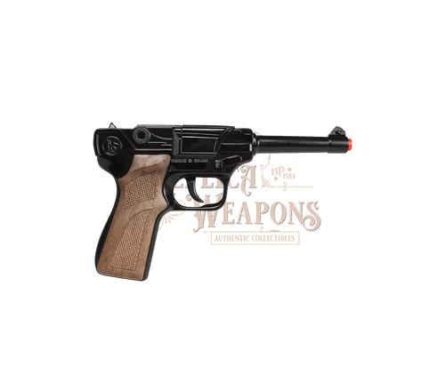 Police Luger Pistol 8-Shot, Black, Box
