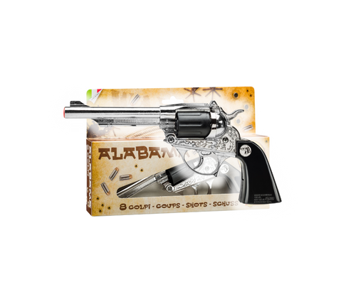 Western Revolver - Arizona Gun Silver - 8-Shot with Box