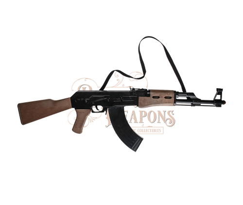 Diecast AK-47 Rifle - 8-Shot - Black/Brown