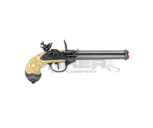 Flintlock Pistol With 3 Barrels, Italy 1680 Denix