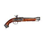 Percussion pirate pistol replica inspired by an 18th-century Italian design