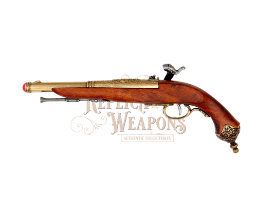 Percussion Pistol, Brescia (Italy) 1825 - Brass & Grey