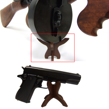 Wooden Stand For Revolvers and Pistols - 11cm Denix