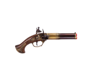 Revolving 3 Barrel Flintlock Pistol, France 18th C. - 5309 Denix