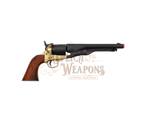 American Civil War Army Revolver, USA 1860 Black Barrel Denix