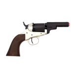 Wells Fargo revolver replica, USA 1849, 22 cm size with black finish, non-firing model for collectors and props.