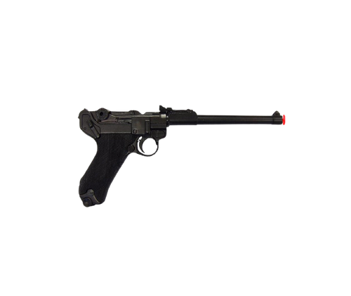 DENIX replica of a parabellum luger P08 pistol, made of metal and plastic grips.