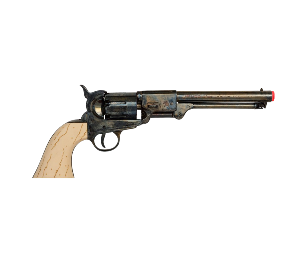 Denix Confederate revolver replica 1860 Griswold and Gunnison model with brass frame and wood grips