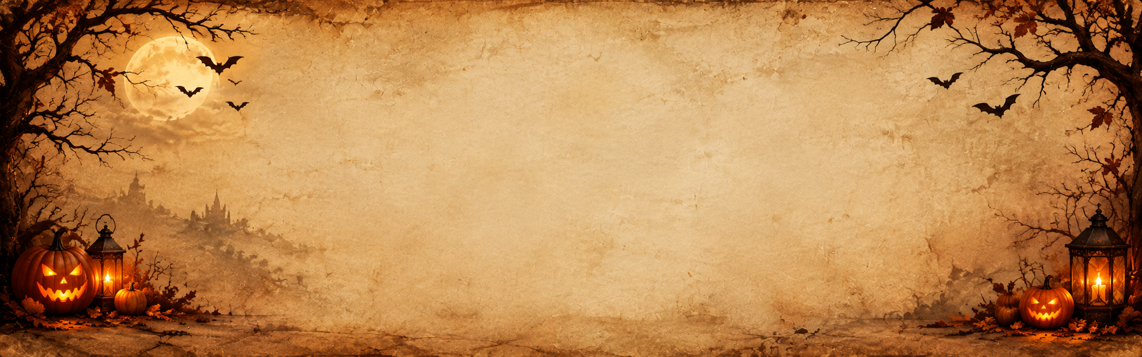 Halloween background banner